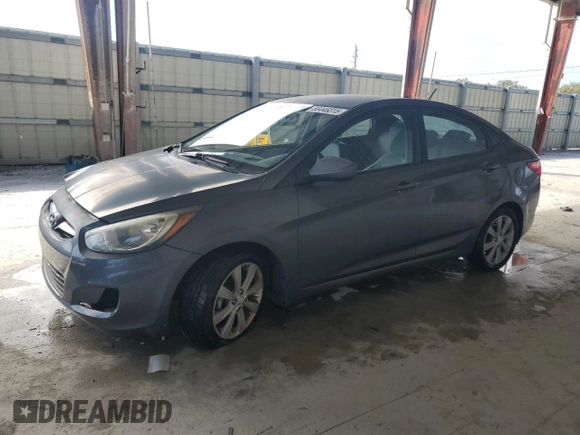2013 Hyundai Accent GLS with VIN KMHCU4AE5DU338233, listed as a Copart auction lot 88446315 with 0 mi miles and Salvage Title. Bid and sale history available at carsss.com. Image 1.