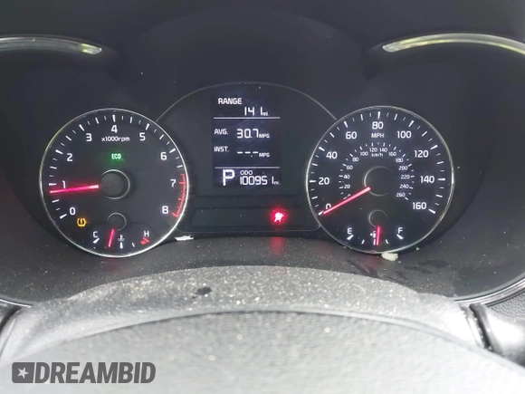 2016 Kia Forte LX with VIN KNAFK4A61G5493891, listed as a IAAI auction lot 41944122 with 100,951 mi miles. Bid and sale history available at carsss.com. Image 7.