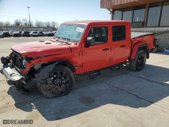 2024 Jeep Gladiator Nighthawk with VIN 1C6HJTAGXRL131534, listed as a Copart auction lot 48869675 with 6,384 mi miles and Salvage Title. Bid and sale history available at carsss.com. Image 1.