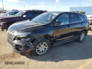 2024 Chevrolet Equinox LT with VIN 3GNAXKEG1RL105820, listed as a Copart auction lot 82586604 with 54,126 mi miles and Salvage Title. Bid and sale history available at DreamBid. Image 1.