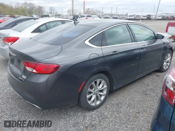 2015 Chrysler 200 C with VIN 1C3CCCCG6FN528429, listed as a IAAI auction lot 42048504 with 107,145 mi miles. Bid and sale history available at carsss.com. Image 4.