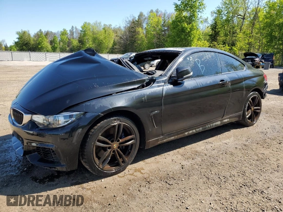 2018 BMW 4 Series 430i xDrive with VIN WBA4W5C53JAA49936, listed as a Copart auction lot 57306505 with Not provided miles and Salvage title. Bid and sale history available at DreamBid. Image 1.