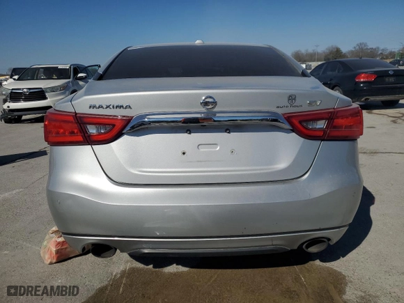 2017 Nissan Maxima SV with VIN 1N4AA6AP2HC445081, listed as a Copart auction lot 43559775 with 128,601 mi miles and Salvage Title. Bid and sale history available at carsss.com. Image 6.