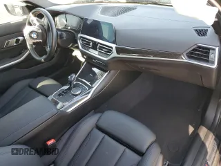 2021 BMW 3 Series 330i with VIN 3MW5R1J08M8B88355, listed as a Copart auction lot 50376775 with 0 mi miles and Salvage Title. Bid and sale history available at carsss.com. Image 8.