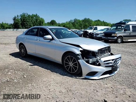 2019 Mercedes-Benz C 300 with VIN 55SWF8EB9KU310247, listed as a Copart auction lot 63183405 with 44,522 mi miles and Salvage title. Bid and sale history available at DreamBid. Image 14.