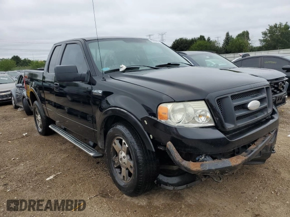 2006 Ford F-150 XLT with VIN 1FTPX14V86FA86976, listed as a Copart auction lot 65898404 with 185,563 mi miles and Salvage Title. Bid and sale history available at carsss.com. Image 4.