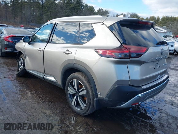 2022 Nissan Rogue Platinum with VIN JN8BT3DD6NW275718, listed as a IAAI auction lot 41675565 with 37,648 mi miles and . Bid and sale history available at DreamBid. Image 3.