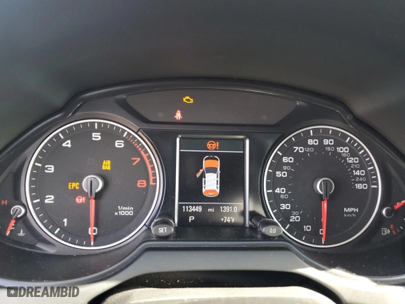 2014 Audi Q5 Premium Plus with VIN WA1LFAFP3EA041336, listed as a Copart auction lot 51158815 with 113,449 mi miles and Salvage Title. Bid and sale history available at carsss.com. Image 9.