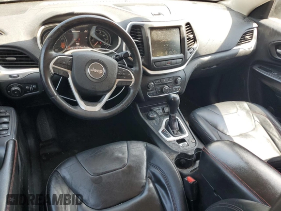 2014 Jeep Cherokee Trailhawk with VIN 1C4PJMBS1EW242527, listed as a Copart auction lot 53160485 with 104,074 mi miles and Salvage Title. Bid and sale history available at carsss.com. Image 8.