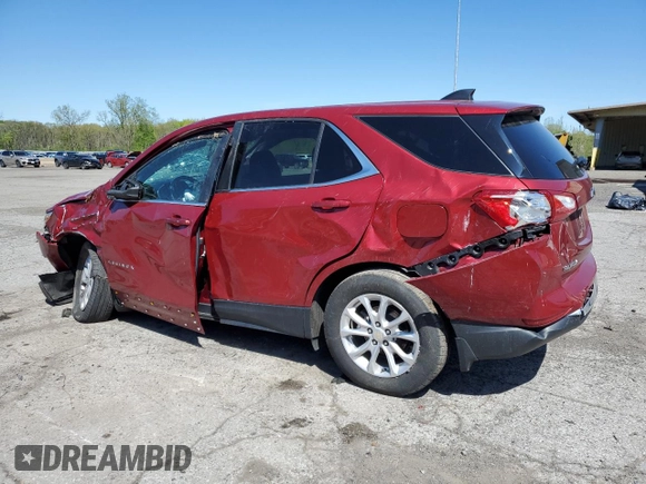 2021 Chevrolet Equinox LT with VIN 3GNAXUEV2ML320769, listed as a Copart auction lot 54799255 with Not Provided miles and Salvage Title. Bid and sale history available at DreamBid. Image 2.