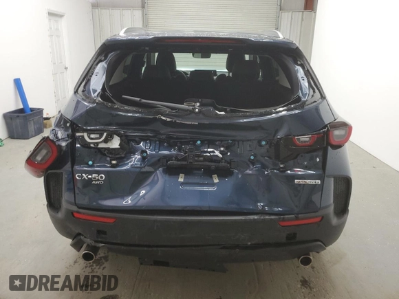 2025 Mazda CX-50 S Preferred with VIN 7MMVABBM6SN341536, listed as a Copart auction lot 50797655 with 1,668 mi miles and Salvage Title. Bid and sale history available at DreamBid. Image 6.