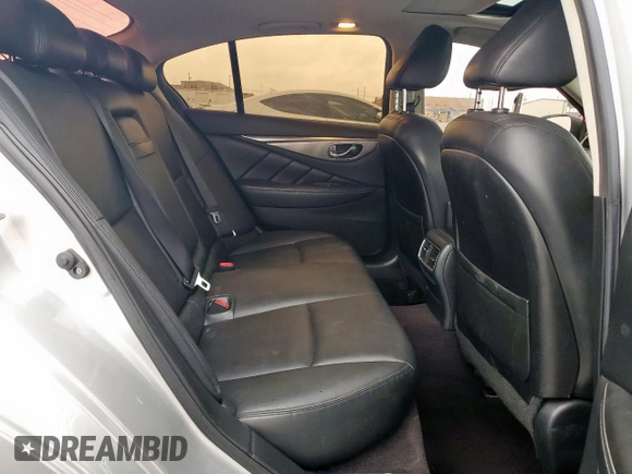 2017 Infiniti Q50 Premium with VIN JN1EV7AP5HM744552, listed as a Copart auction lot 53036705 with 122,100 mi miles and Salvage Title. Bid and sale history available at carsss.com. Image 10.