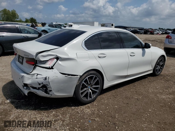 2020 BMW 3 Series 330i with VIN 3MW5R1J08L8B43219, listed as a Copart auction lot 53670875 with Not Provided miles and Salvage Title. Bid and sale history available at carsss.com. Image 3.
