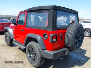 2024 Jeep Wrangler Sport S with VIN 1C4PJXAG7RW304498, listed as a IAAI auction lot 41962812 with 9,457 mi miles and . Bid and sale history available at DreamBid. Image 3.