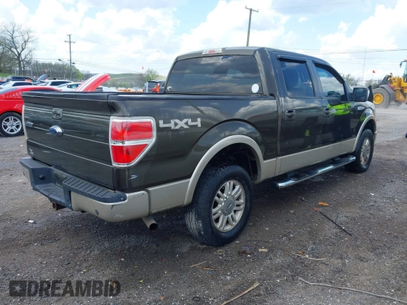 2009 Ford F-150 XL with VIN 1FTPW14V39FA67906, listed as a IAAI auction lot 42010990 with 203,752 mi miles. Bid and sale history available at carsss.com. Image 4.