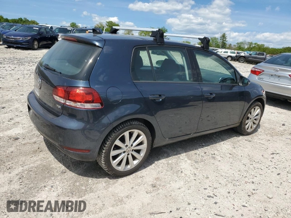 2013 Volkswagen Golf TDI w/Sunroof & Nav z VIN WVWNM7AJ9DW125303, wystawiony jako Copart lot #57137025 z przebiegiem 68 021 mil mil oraz Czysty tytuł • Clean title. Historia ofert i sprzedaży dostępna na DreamBid. Obrazek 3.