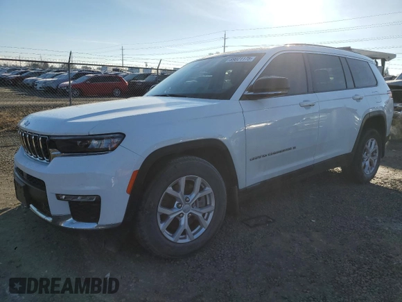 2022 Jeep Grand Cherokee Limited z VIN 1C4RJKBG4N8551180, wystawiony jako Copart lot #89021175 z przebiegiem 16 799 mil mil oraz Szkoda całkowita • Salvage title. Historia ofert i sprzedaży dostępna na DreamBid. Obrazek 1.