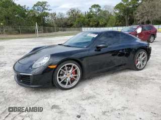 2017 Porsche 911 Carrera S with VIN WP0AB2A94HS123761, listed as a Copart auction lot 46687815 with 41,828 mi miles and Salvage Title. Bid and sale history available at DreamBid. Image 1.
