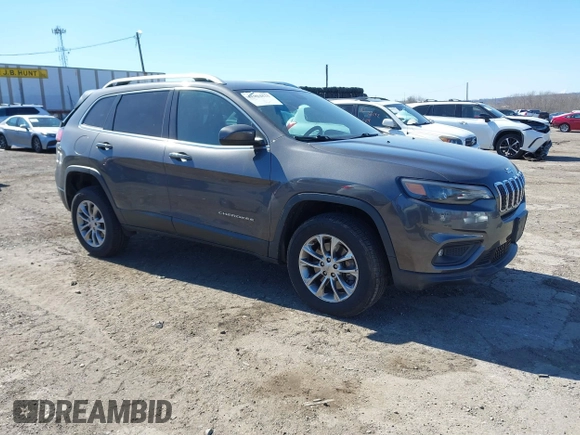 2019 Jeep Cherokee Latitude Plus with VIN 1C4PJMLB9KD177741, listed as a IAAI auction lot 41904835 with 110,792 mi miles. Bid and sale history available at carsss.com. Image 1.
