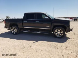 2018 GMC Sierra 1500 SLT with VIN 3GTU2NEJ3JG443721, listed as a Copart auction lot 46477485 with 58,515 mi miles and Salvage Title. Bid and sale history available at carsss.com. Image 4.