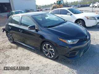 2018 Toyota Corolla iM with VIN JTNKARJE7JJ568967, listed as a IAAI auction lot 41890088 with 100,039 mi miles. Bid and sale history available at carsss.com. Image 1.