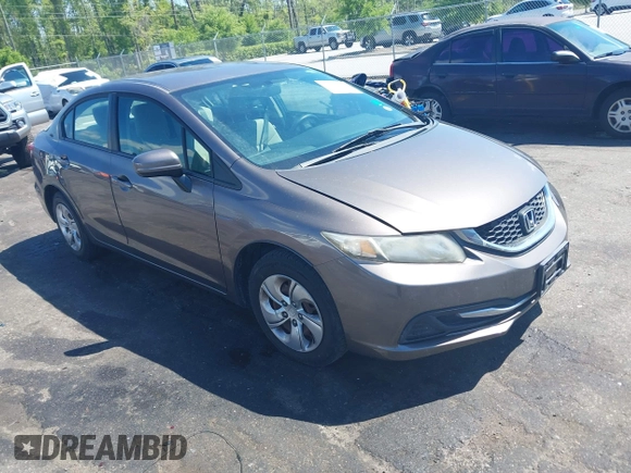 2015 Honda Civic Sedan LX with VIN 19XFB2F58FE082269, listed as a IAAI auction lot 42031294 with 105,260 mi miles. Bid and sale history available at carsss.com. Image 1.