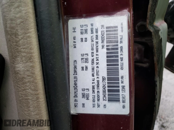 2002 Chrysler 300M M with VIN 2C3HE66G42H117997, listed as a Copart auction lot 52028515 with 77,673 mi miles and Salvage Title. Bid and sale history available at DreamBid. Image 12.