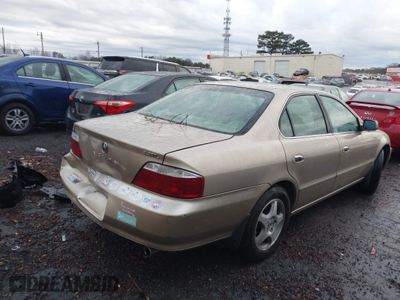 2003 Acura TL with VIN 19UUA56603A039212, listed as a IAAI auction lot 41343086 with 167,017 mi miles. Bid and sale history available at carsss.com. Image 4.