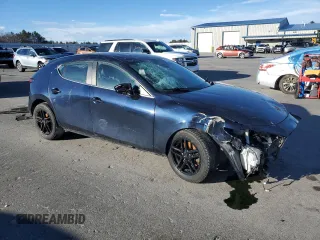 2019 Mazda 3 with VIN JM1BPBJM2K1131512, listed as a Copart auction lot 87112664 with Not provided miles and Salvage title. Bid and sale history available at DreamBid. Image 4.