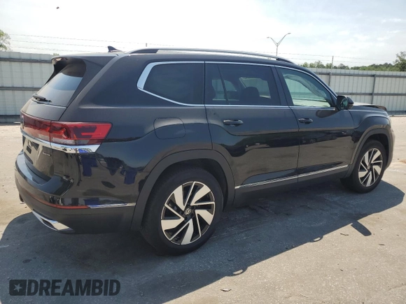 2025 Volkswagen Atlas SEL with VIN 1V2BR2CA9SC542132, listed as a Copart auction lot 55253345 with 949 mi miles and Salvage title. Bid and sale history available at DreamBid. Image 3.