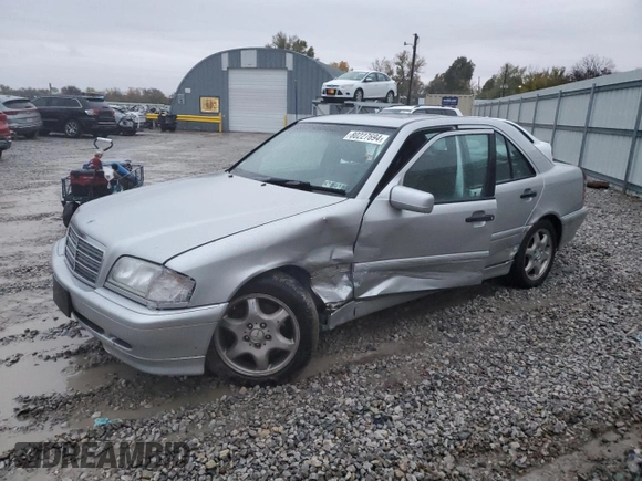 1999 Mercedes-Benz C 230/260/280/320 with VIN WDBHA24G1XA756393, listed as a Copart auction lot 80227694 with 123,520 mi miles and Salvage Title. Bid and sale history available at carsss.com. Image 1.