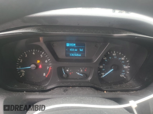 2016 Ford Transit Cargo with VIN 1FTYR2CM1GKB30368, listed as a Copart auction lot 51247805 with 136,568 mi miles and Salvage Title. Bid and sale history available at DreamBid. Image 9.