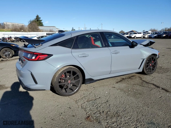 2023 Honda Civic Type R with VIN JHMFL5G46PX000284, listed as a Copart auction lot 87713405 with NaN miles and Salvage Title. Bid and sale history available at carsss.com. Image 3.