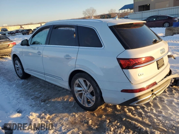 2021 Audi Q7 Premium Plus with VIN WA1LJAF7XMD018454, listed as a Copart auction lot 86490354 with Not provided miles and Salvage title. Bid and sale history available at DreamBid. Image 2.