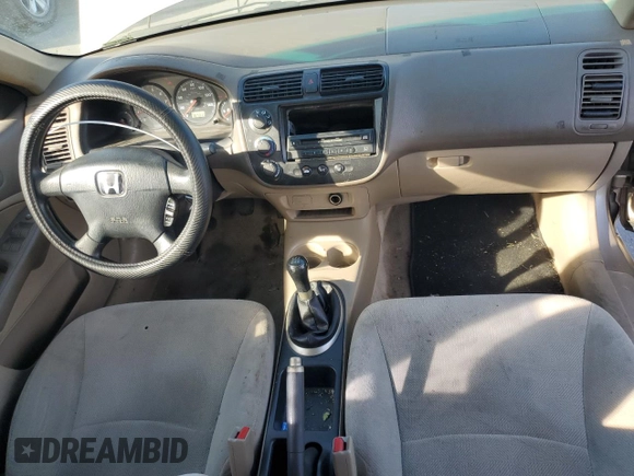 2001 Honda Civic LX with VIN 2HGES15531H611696, listed as a Copart auction lot 73084574 with 187,311 mi miles and Salvage Title. Bid and sale history available at carsss.com. Image 8.