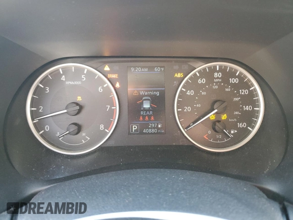 2022 Nissan Sentra S with VIN 3N1AB8BV0NY279911, listed as a Copart auction lot 48057005 with 40,880 mi miles and Salvage Title. Bid and sale history available at carsss.com. Image 9.