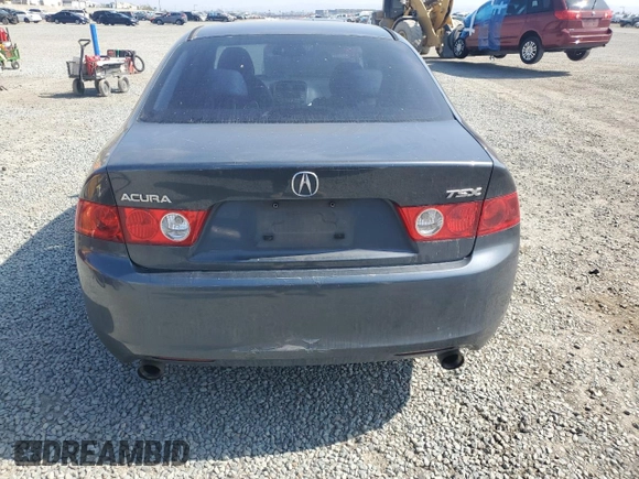 2004 Acura TSX with VIN JH4CL968X4C046153, listed as a Copart auction lot 60758575 with 160,050 mi miles and Salvage title. Bid and sale history available at DreamBid. Image 6.