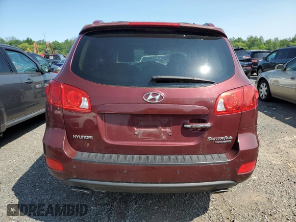 2009 Hyundai Santa Fe Limited z VIN 5NMSH73E99H275588, wystawiony jako Copart lot #59205845 z przebiegiem 142 302 mil mil oraz Szkoda całkowita • Salvage title. Historia ofert i sprzedaży dostępna na DreamBid. Obrazek 6.