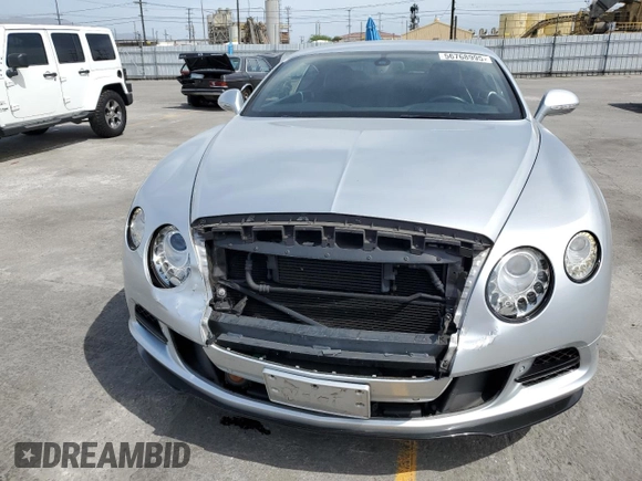 2012 Bentley Continental GT with VIN SCBFR7ZA2CC073607, listed as a Copart auction lot 56768995 with 54,966 mi miles and Salvage Title. Bid and sale history available at DreamBid. Image 5.