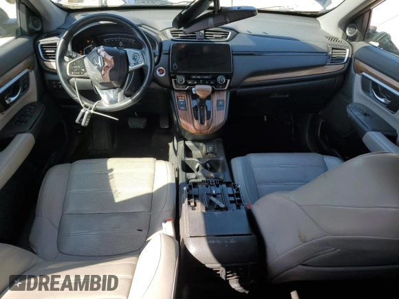 2017 Honda CR-V EX-L with VIN 5J6RW2H84HL018727, listed as a Copart auction lot 50523945 with 125,342 mi miles and Salvage Title. Bid and sale history available at DreamBid. Image 8.
