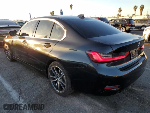 2022 BMW 3 Series 330i with VIN 3MW5R1J04N8C27833, listed as a Copart auction lot 88035205 with 35,518 mi miles and Salvage Title. Bid and sale history available at carsss.com. Image 2.