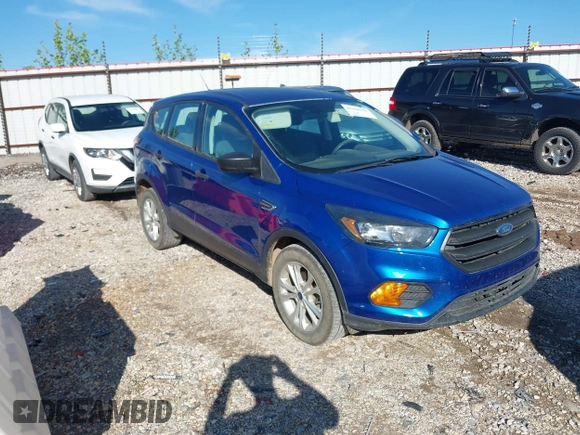 2018 Ford Escape S with VIN 1FMCU0F7XJUB67770, listed as a IAAI auction lot 42160756 with 88,329 mi miles and . Bid and sale history available at DreamBid. Image 1.