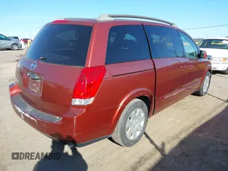 2005 Nissan Quest SE with VIN 5N1BV28U45N114862, listed as a IAAI auction lot 41763820 with 208,966 mi miles. Bid and sale history available at carsss.com. Image 3.