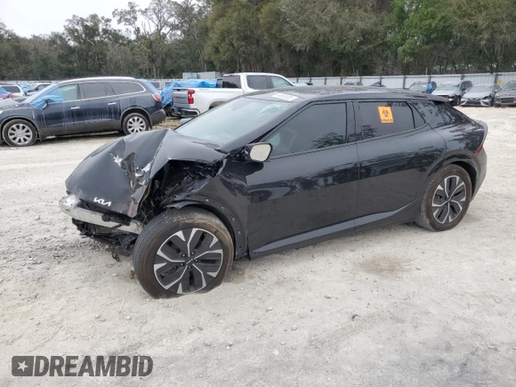 2023 Kia EV6 GT-Line with VIN KNDC44LA3P5101527, listed as a Copart auction lot 44665355 with 33,608 mi miles and Salvage Title. Bid and sale history available at carsss.com. Image 1.