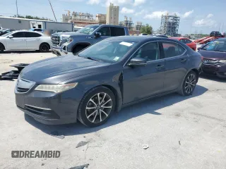 2016 Acura TLX Technology with VIN 19UUB2F58GA003079, listed as a Copart auction lot 55555105 with 148,295 mi miles and Salvage title. Bid and sale history available at DreamBid. Image 1.