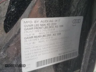 2017 Audi allroad Premium Plus with VIN WA18NAF47HA158324, listed as a Copart auction lot 44360504 with 60,654 mi miles. Bid and sale history available at carsss.com. Image 12.