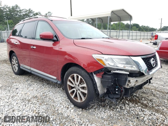 2016 Nissan Pathfinder Platinum with VIN 5N1AR2MN8GC646032, listed as a Copart auction lot 58304595 with 79,979 mi miles and Salvage title. Bid and sale history available at DreamBid. Image 4.