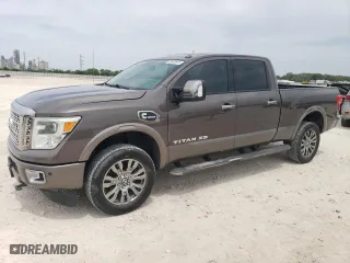 2016 Nissan Titan XD Platinum Reserve with VIN 1N6BA1F27GN507136, listed as a Copart auction lot 53681615 with 155,101 mi miles and Clean Title. Bid and sale history available at carsss.com. Image 1.