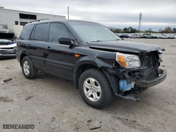 2008 Honda Pilot VP with VIN 5FNYF28258B029056, listed as a Copart auction lot 50219975 with 116,683 mi miles and Salvage Title. Bid and sale history available at carsss.com. Image 4.