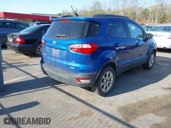 2018 Ford EcoSport SE with VIN MAJ3P1TEXJC240099, listed as a IAAI auction lot 41912970 with 92,940 mi miles. Bid and sale history available at carsss.com. Image 4.